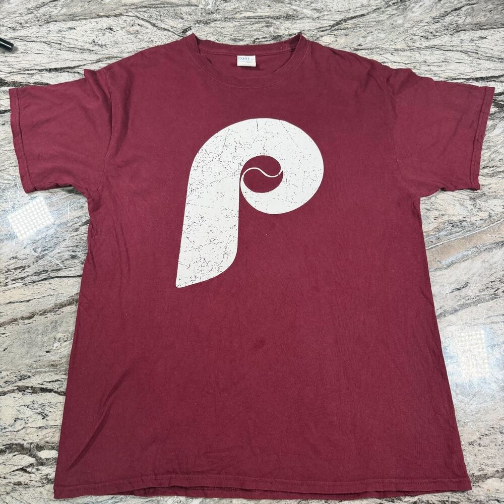 Men's Graphic T-Shirt Short Sleeve Casual Crew Neck Tee - RED - LARGE